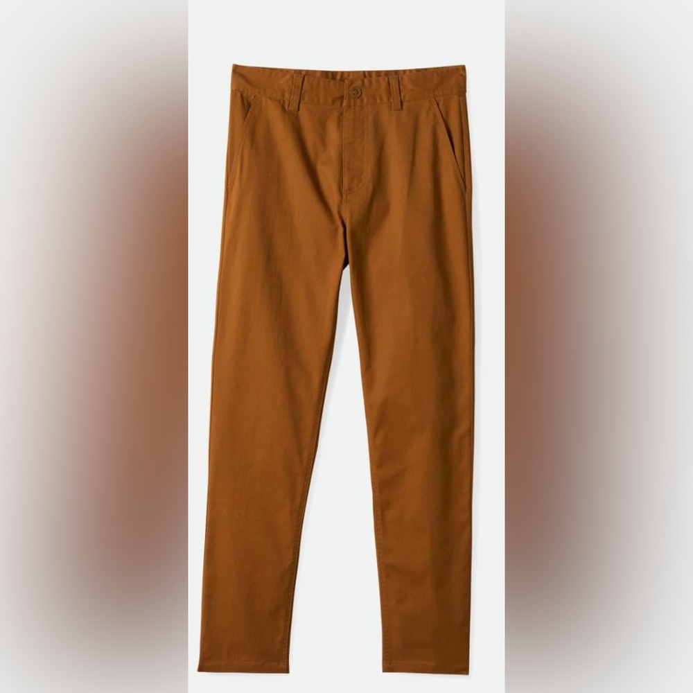 Brixton Choice Slim Pant. Golden Brown. 30W, 32L. NWT.